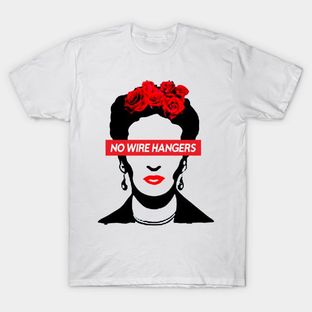 Joan Crawford \\ No Wire Hangers T-Shirt by Sarah Agalo